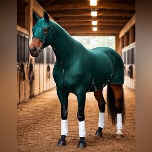 Derby Originals Horse Sleazy Hood XL + Pro Choice Polo Wraps Set NEW(A479)